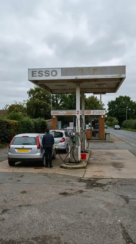 Chrome Rib applied to Petrol station
