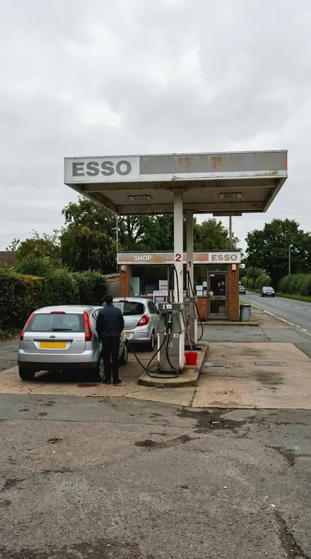 Trim Lustre applied to Petrol station