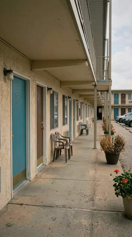 Brightwork Facet applied to Motel door