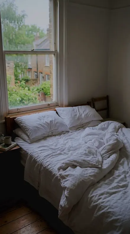 Rose Window applied to Bed morning