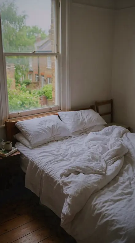 Grisaille Panel applied to Bed morning