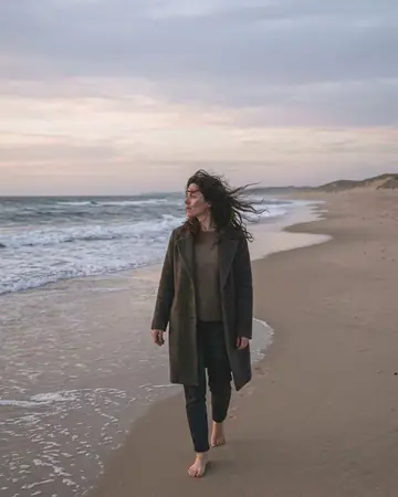 Beach evening. With the Warm Negative preset applied.