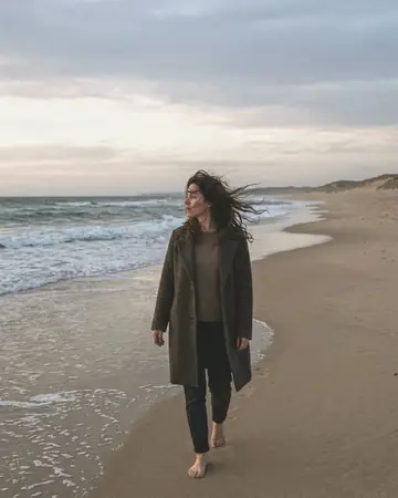 Beach evening. With the Warm Negative preset applied.