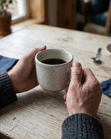 Hands cup. Photographed without a preset.