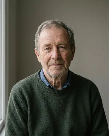 A face, fully read. Photographed without a preset.