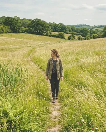 Meadow walk. With the Warm Negative preset applied.