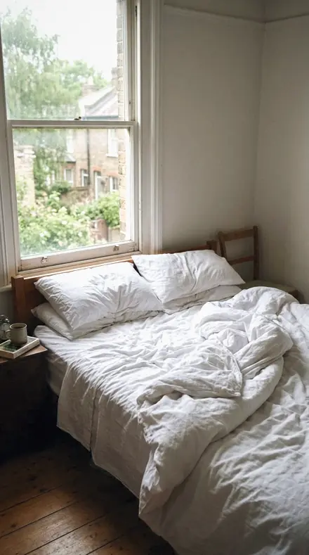 Cat Basket applied to Bed morning
