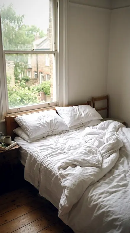 Bed Cushion applied to Bed morning