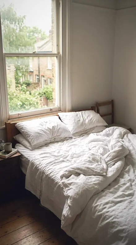 Rug Corner applied to Bed morning