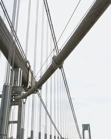 Bridge cables. With the Whitepoint preset applied.