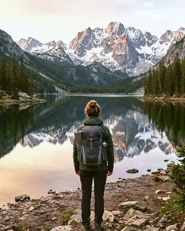 mountain lake. With the Whitepoint preset applied.
