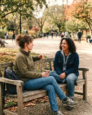 friends bench. With the Widebloom preset applied.