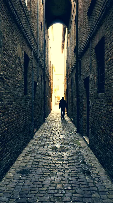 Halved Scale applied to alley lines