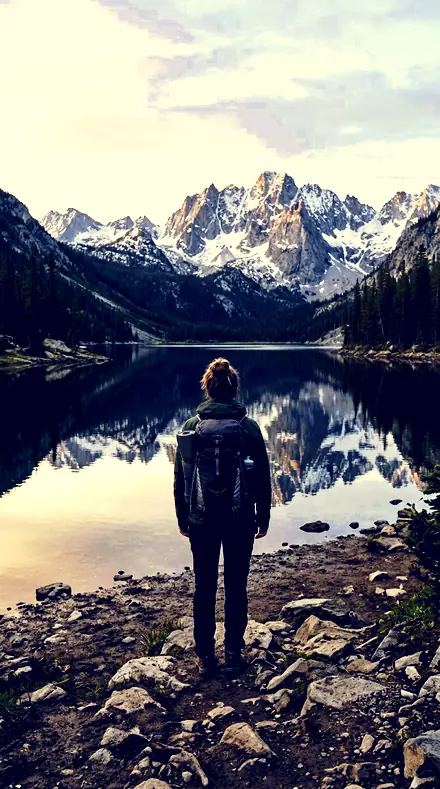 Cleft Tone applied to mountain lake