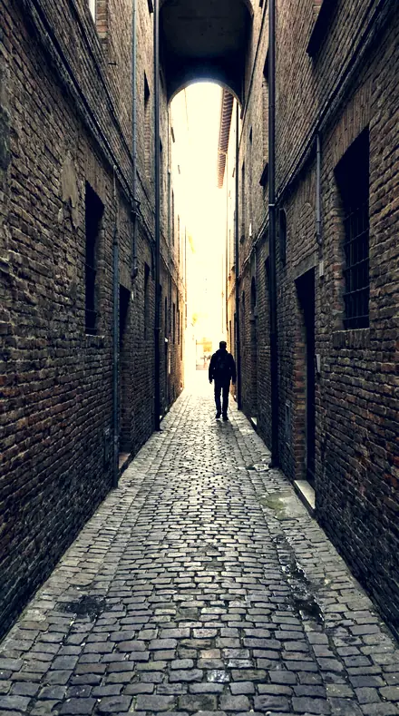 Blue Floor applied to alley lines