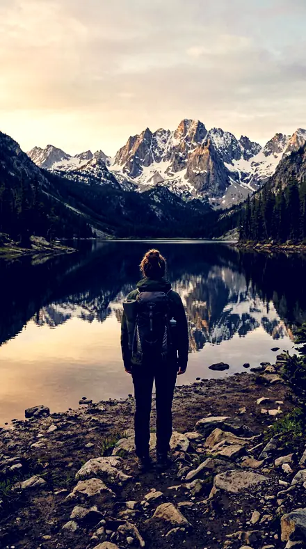 Steep Divide applied to mountain lake