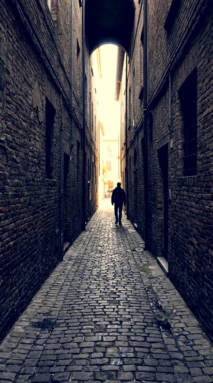 Cut Tone applied to alley lines