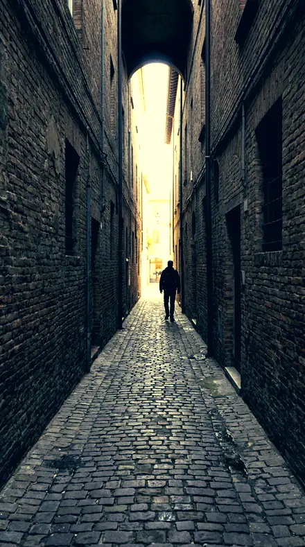 Parted Tone applied to alley lines
