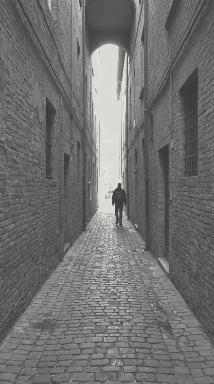 Matte Rag applied to alley lines
