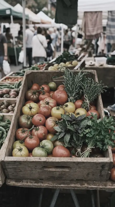 One Colour applied to market produce