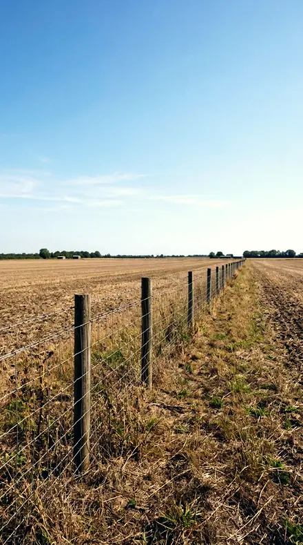 Grey Harbour applied to field fence