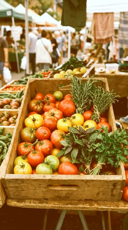 Orange Floor applied to market produce