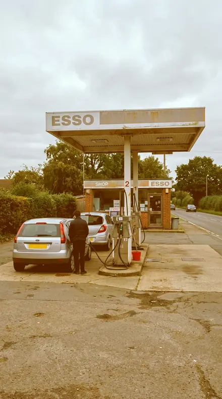 Orange Floor applied to petrol station