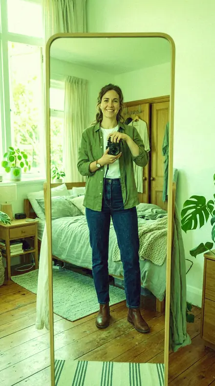 Green Bloom applied to mirror fit