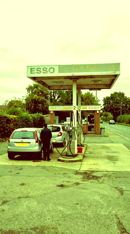Lime Print applied to petrol station