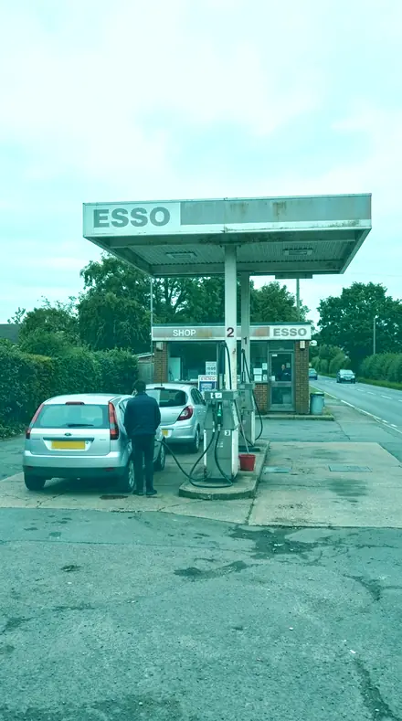 Teal Print applied to petrol station