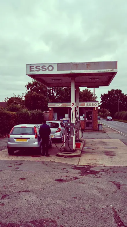 Magenta Toe applied to petrol station