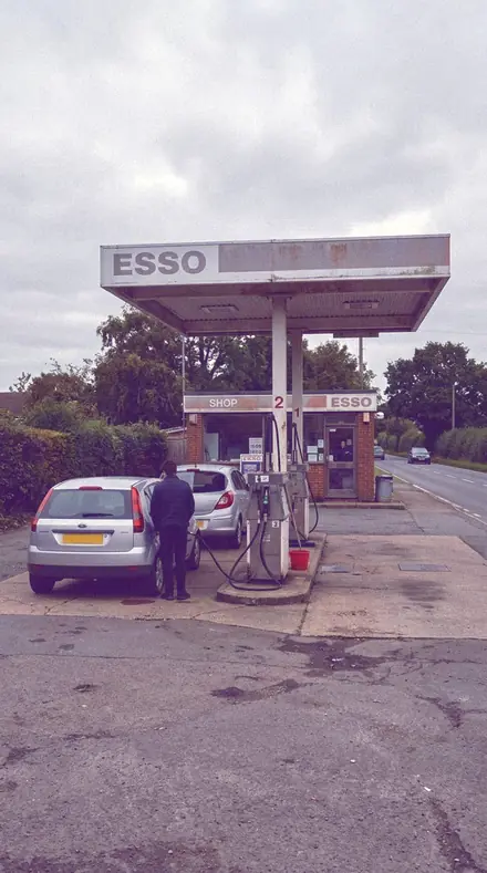 Violet Base applied to petrol station