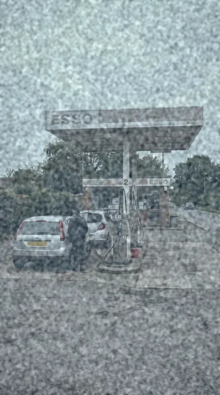 Slate Tint applied to petrol station