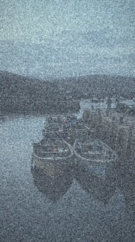 Emulsion Crack applied to harbour boats