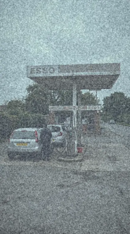 Emulsion Crack applied to petrol station