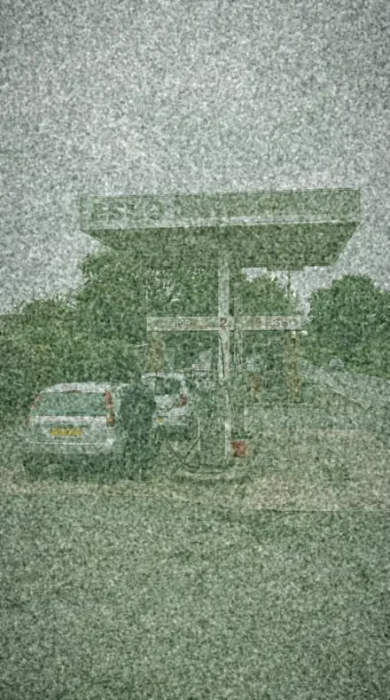 Emulsion Age applied to petrol station