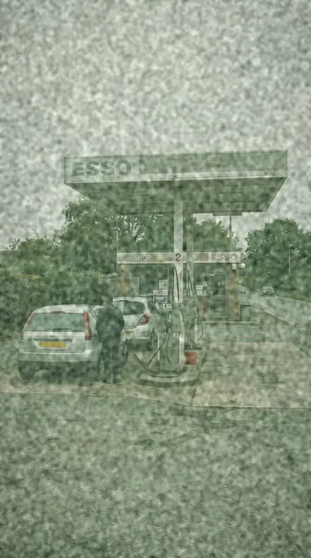 Date Stamp applied to petrol station