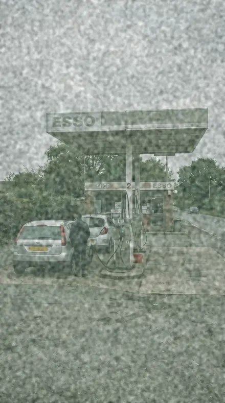 Heat Fog applied to petrol station
