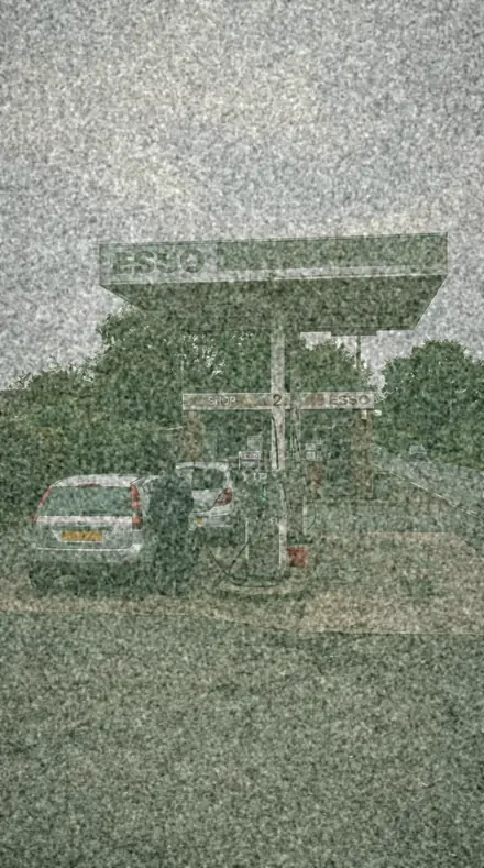 Expired Roll applied to petrol station