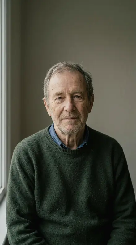 Quiet Blush applied to man portrait