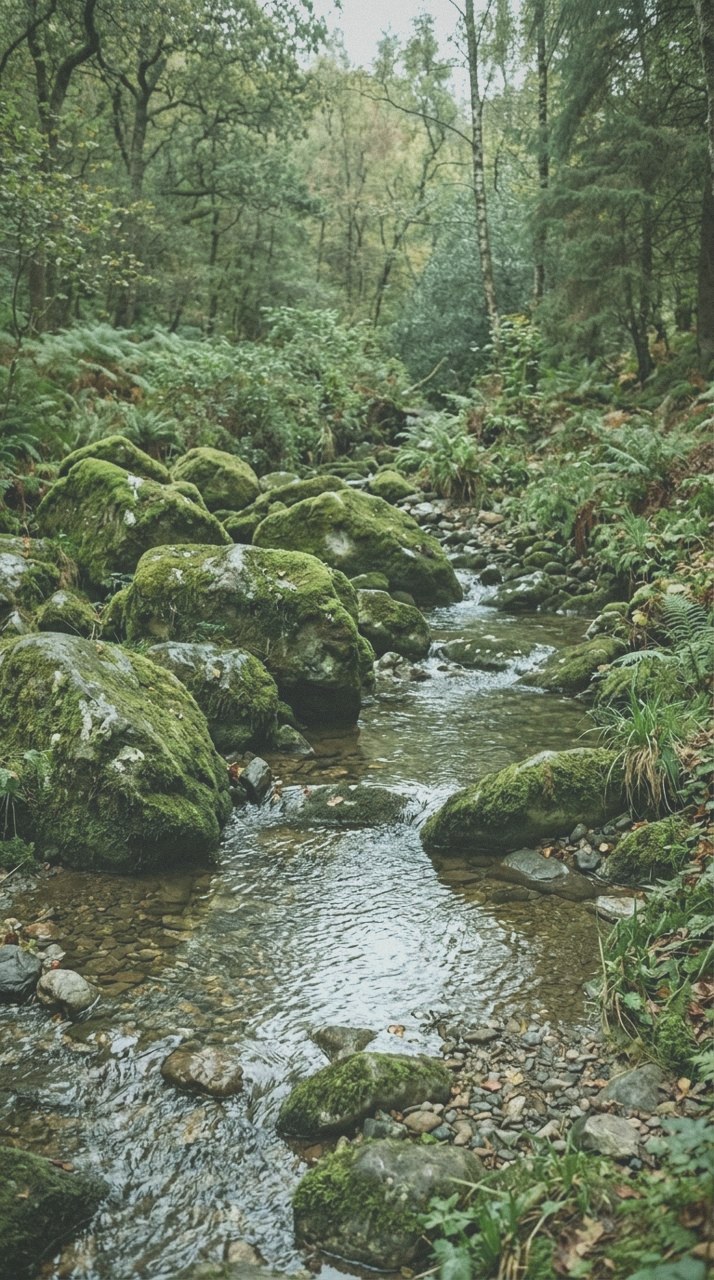 Fernnight: Rain-wet moss, alive