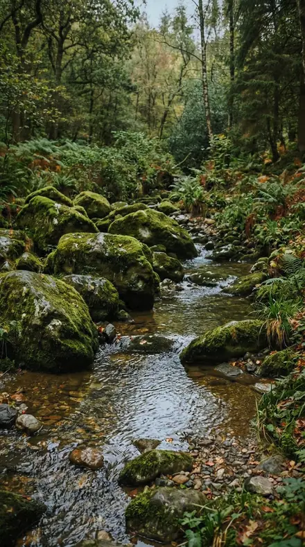 Raptor Dark applied to moss rocks
