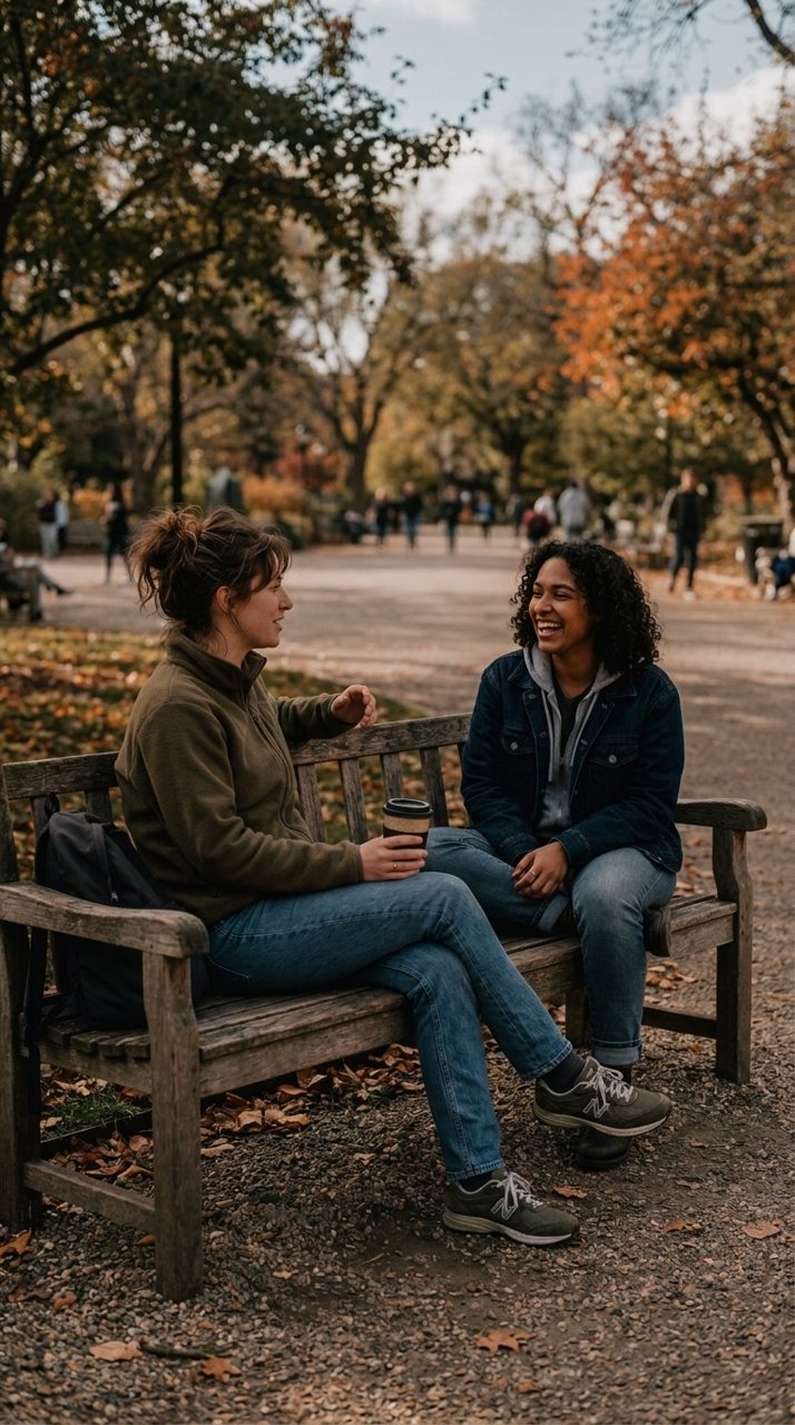 After: A bench and your people, suddenly a keeper