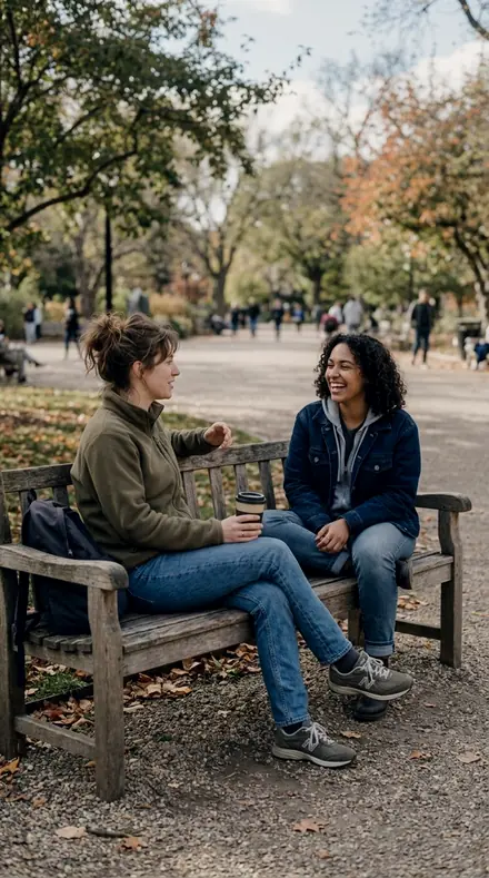 Quiet Mood applied to A bench and your people, suddenly a keeper
