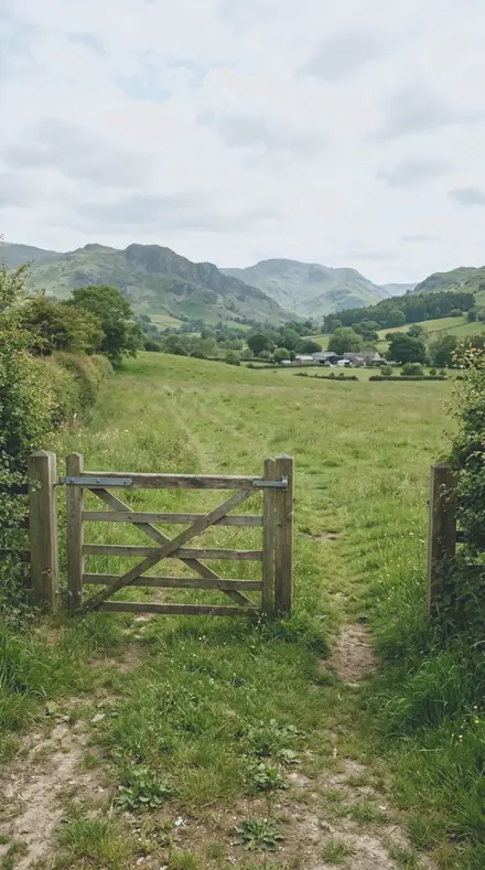 Tin Pail applied to farm gate
