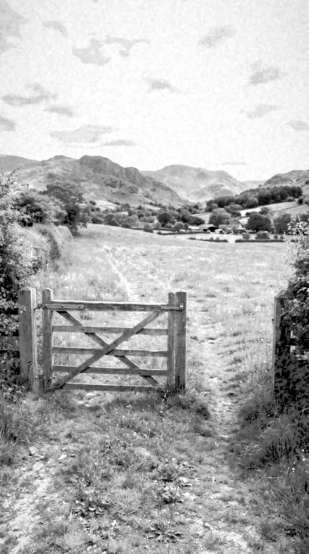 Vein Detail applied to farm gate