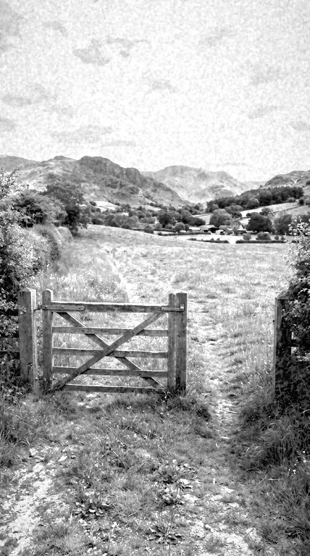 Ink Sky applied to farm gate