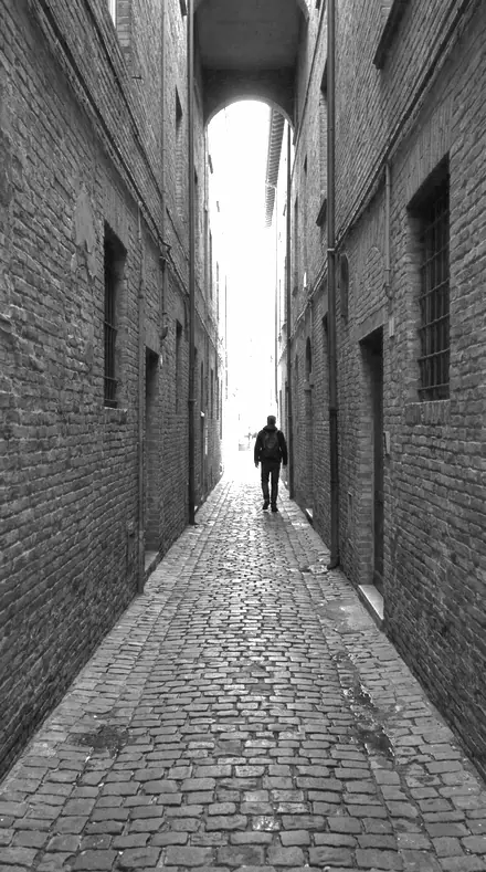 Bright Sitter applied to The alley says more in ink