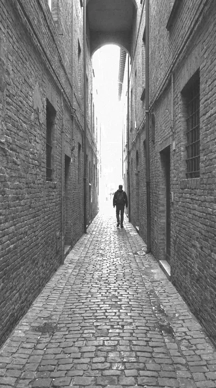 Noon Edition applied to The alley says more in ink