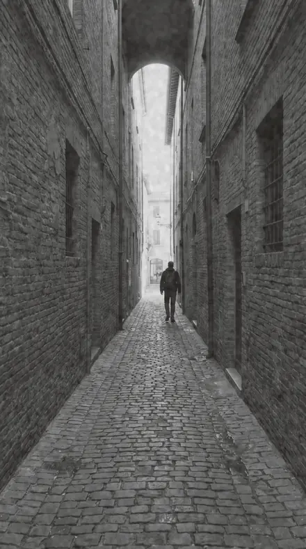 Reading Lamp applied to The alley says more in ink